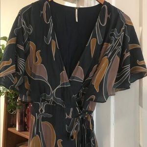 Free people printed maxi dress